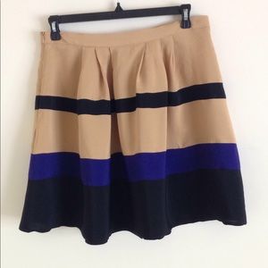 Striped Full Skirt